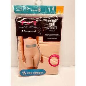 Women Maidenform Ultra Firm Flexees High Waist Thigh Slimmer Cool Comfort Size M